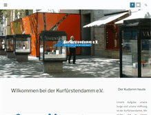 Tablet Screenshot of kurfuerstendamm-ev.de